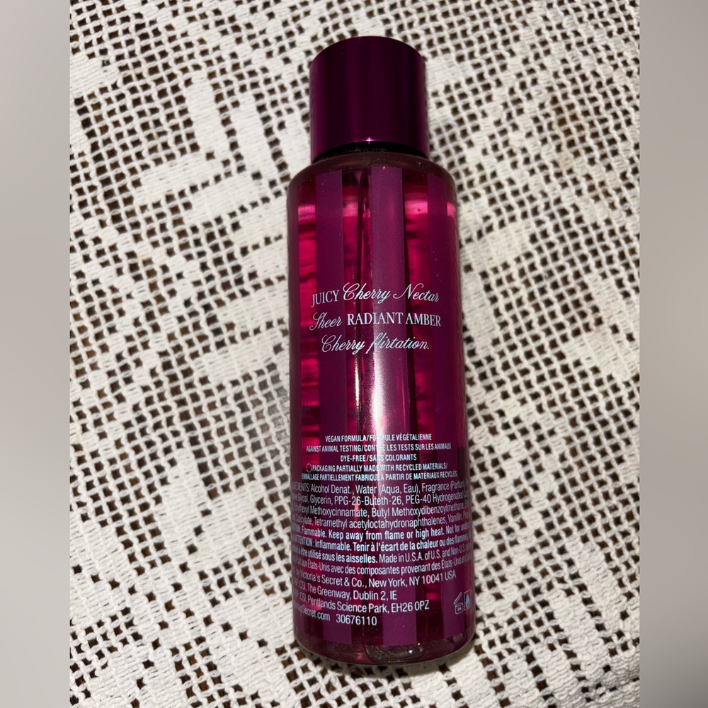 (Inventory #10) Victoria's Secret Cherry Bite Body Mist - Pink and Red - Picture 2 of 2